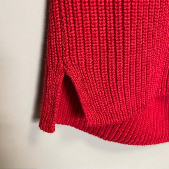 Brax Vibrant Red Cable Knit Women's Cardigan Size 40 or Large - Picture 5 of 14